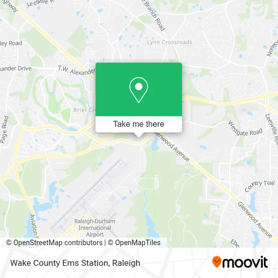 Wake County Ems Station map