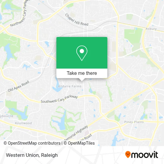 Western Union map