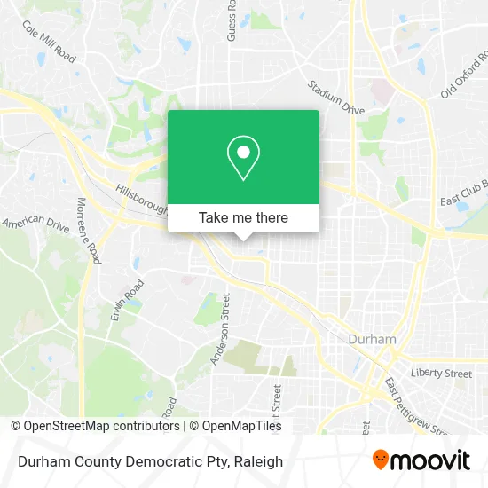Durham County Democratic Pty map
