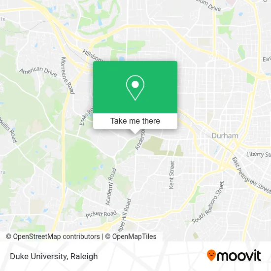 Duke University map