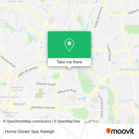 Home Grown Spa map
