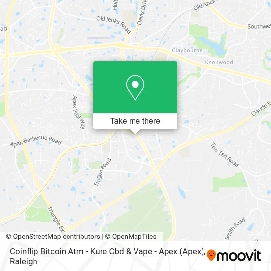Coinflip Bitcoin Atm - Kure Cbd & Vape - Apex map