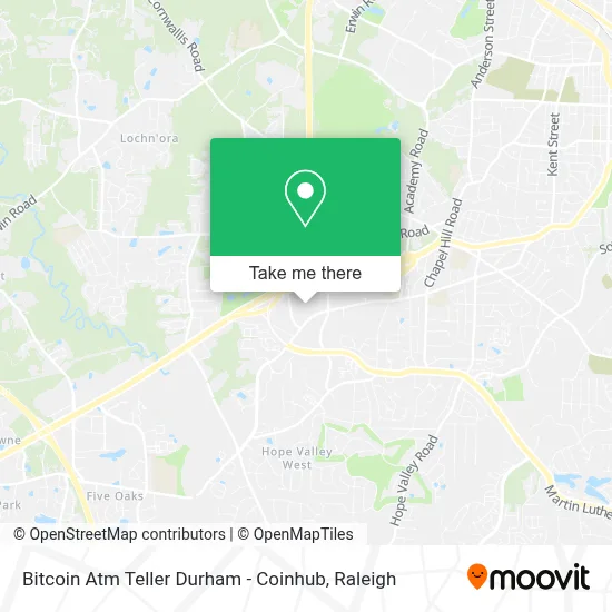 Bitcoin Atm Teller Durham - Coinhub map
