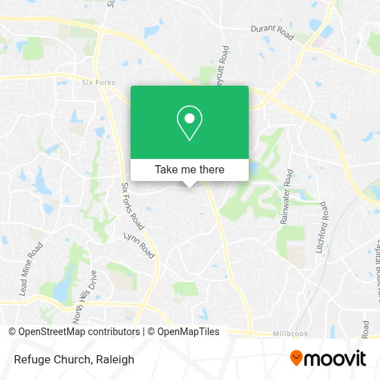 Refuge Church map