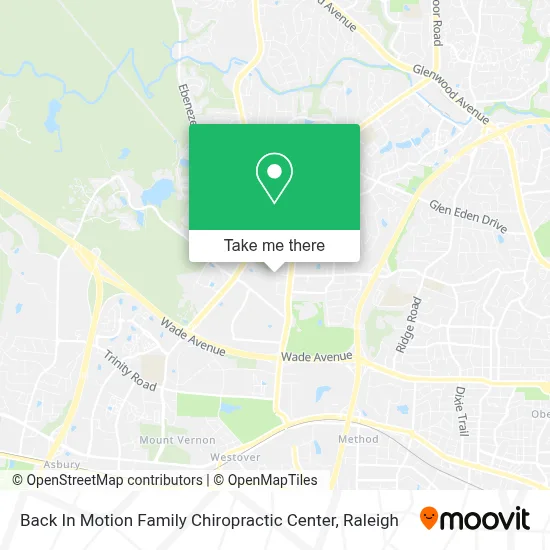 Back In Motion Family Chiropractic Center map
