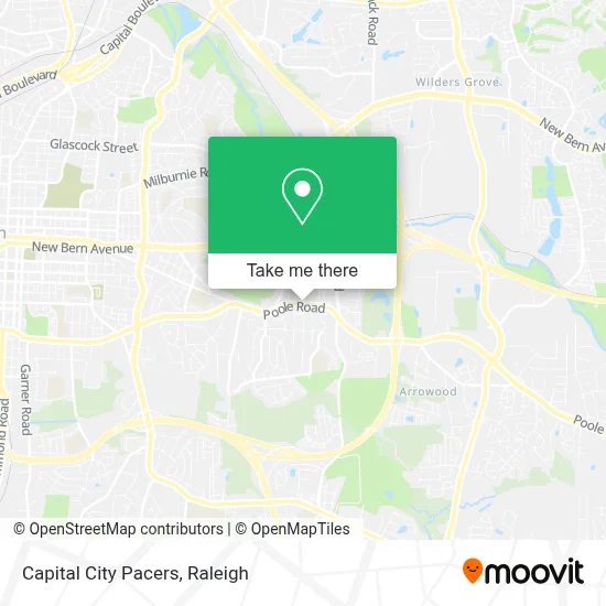Capital City Pacers map