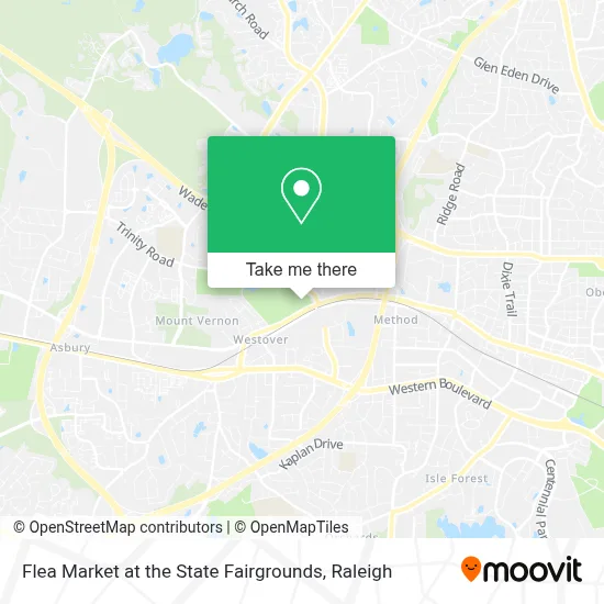Flea Market at the State Fairgrounds map