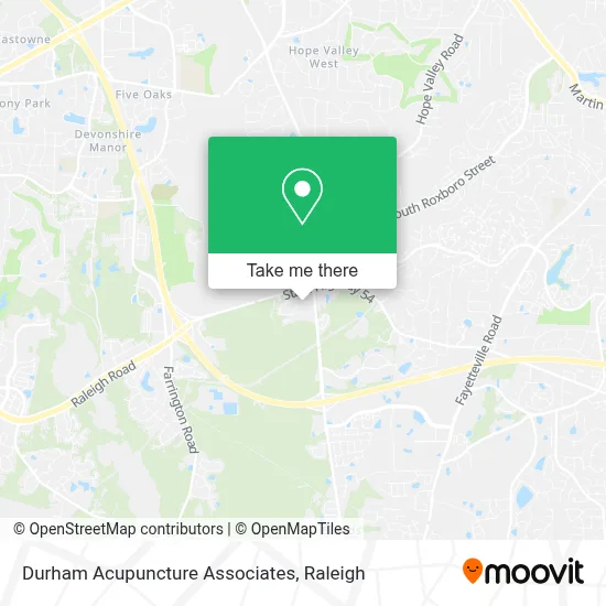 Durham Acupuncture Associates map