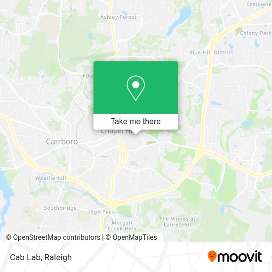 Cab Lab map