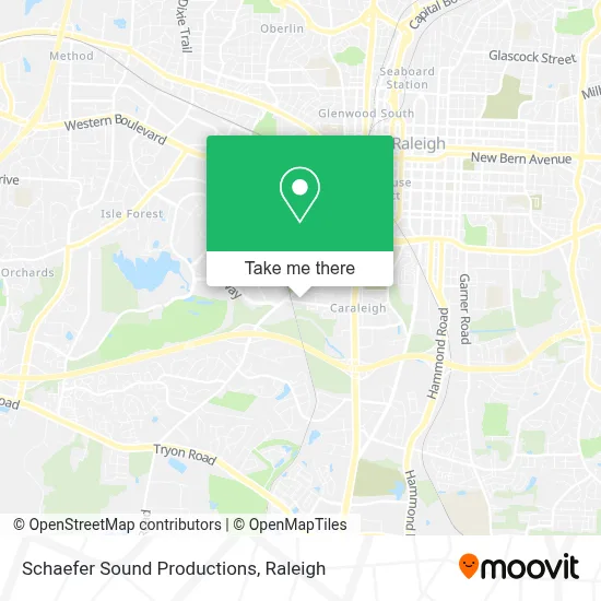 Schaefer Sound Productions map
