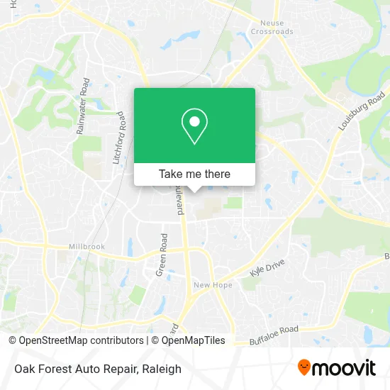 Oak Forest Auto Repair map