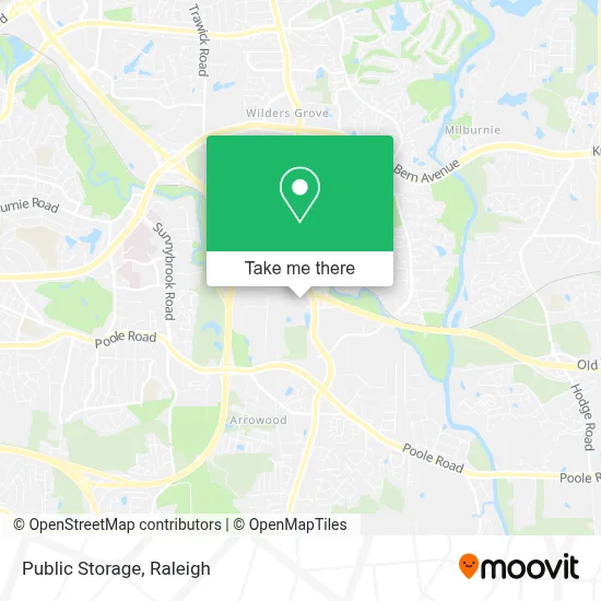 Public Storage map