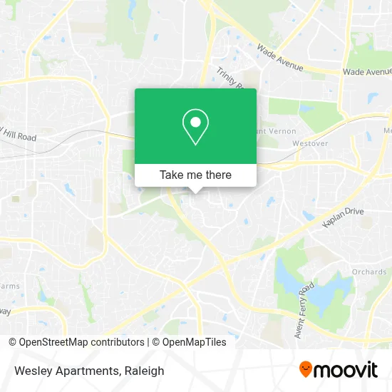 Wesley Apartments map