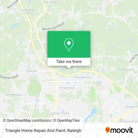 Triangle Home Repair And Paint map