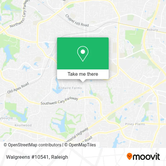 Walgreens #10541 map