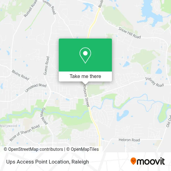 Ups Access Point Location map
