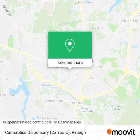 Cannabliss Dispensary (Carrboro) map