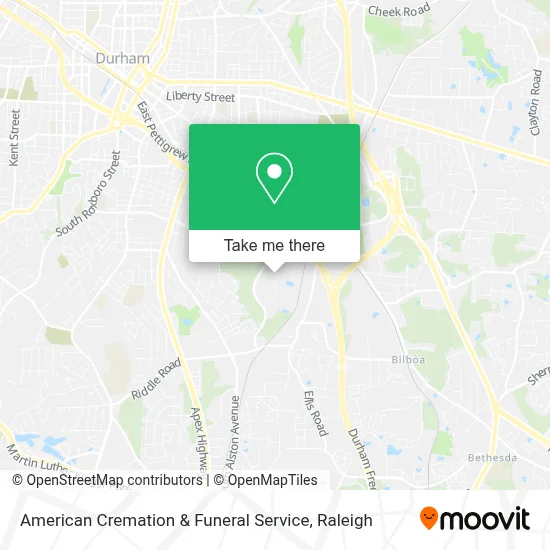 American Cremation & Funeral Service map