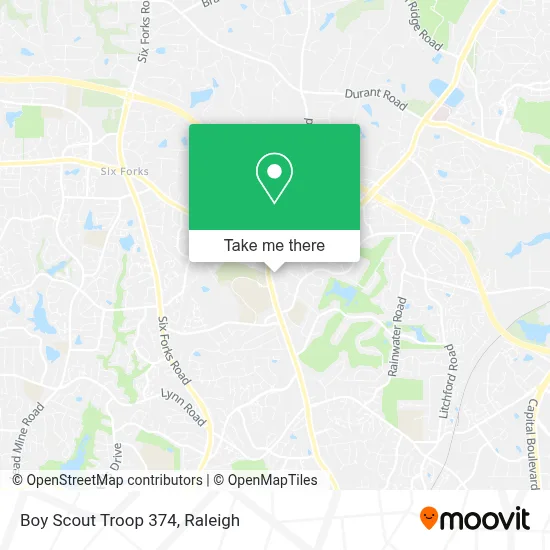 Boy Scout Troop 374 map