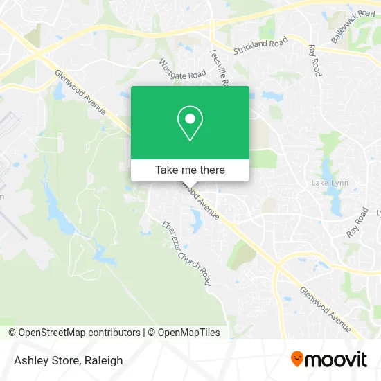 Ashley Store map