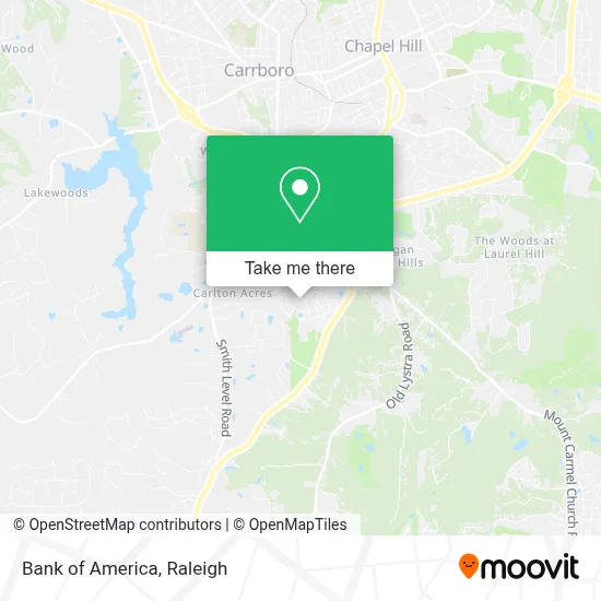 Bank Of America map