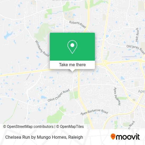 Chelsea Run by Mungo Homes map