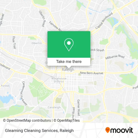 Gleaming Cleaning Services map