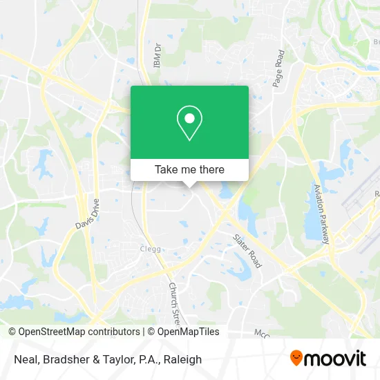 Neal, Bradsher & Taylor, P.A. map