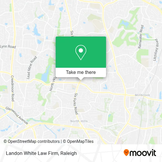 Landon White Law Firm map