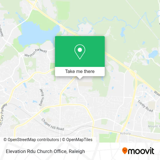 Elevation Rdu Church Office map