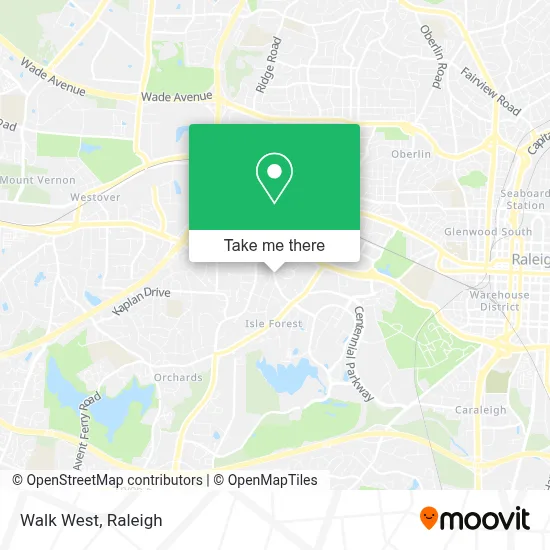 Walk West map