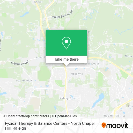 Fyzical Therapy & Balance Centers - North Chapel Hill map