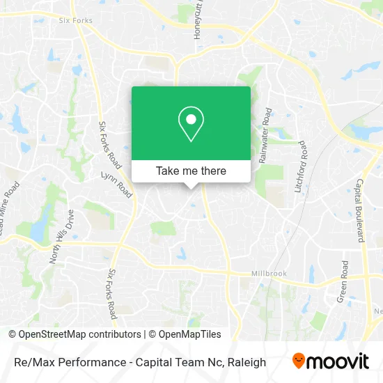 Re / Max Performance - Capital Team Nc map