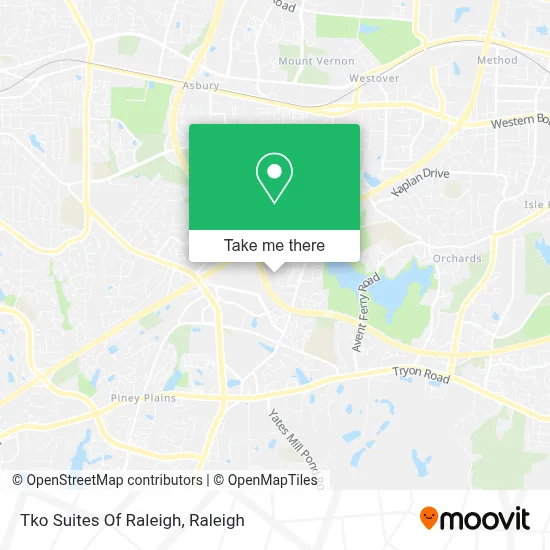 Tko Suites Of Raleigh map
