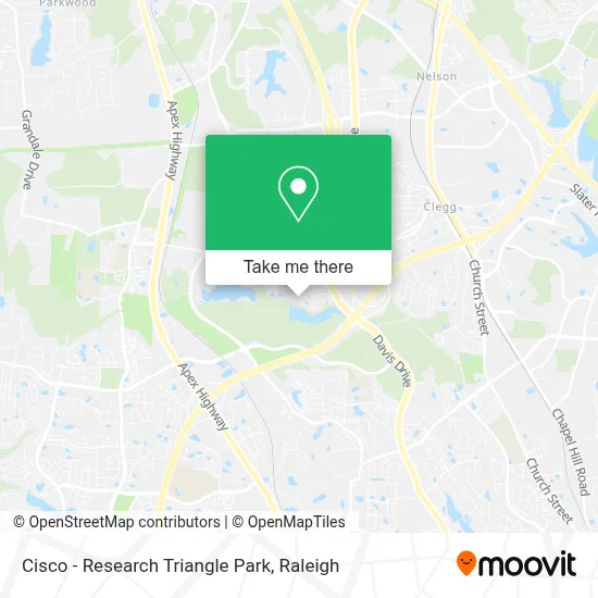Cisco - Research Triangle Park map