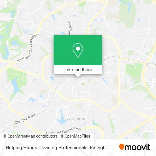 Helping Hands Cleaning Professionals map