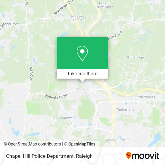 Chapel Hill Police Department map