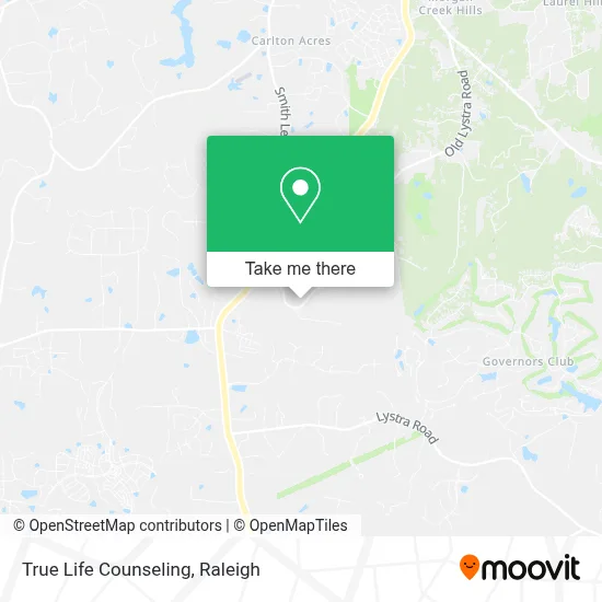 True Life Counseling map