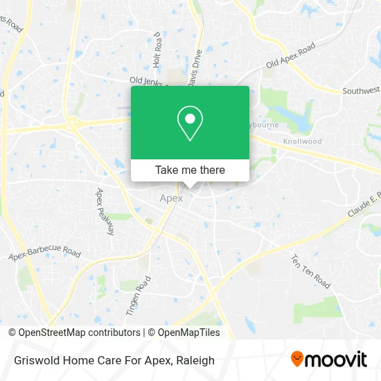 Griswold Home Care For Apex map