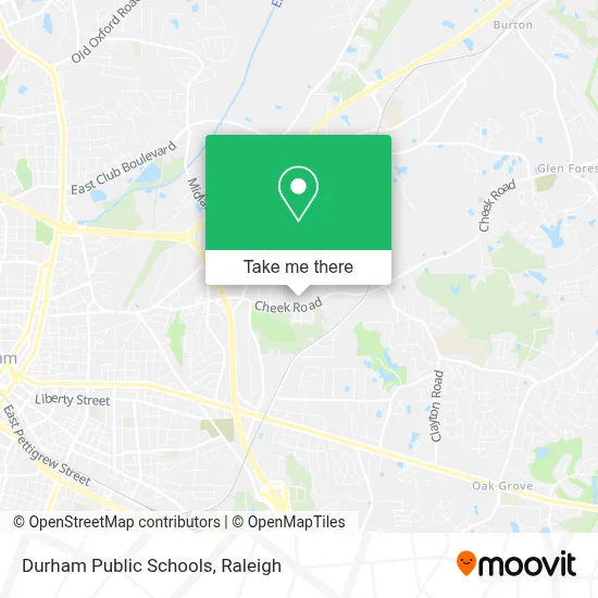 Durham Public Schools map