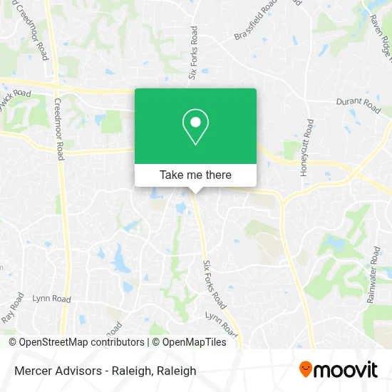 Mercer Advisors - Raleigh map