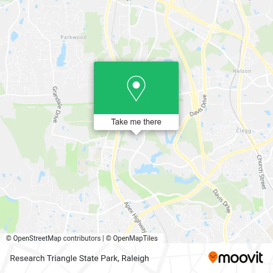Mapa de Research Triangle State Park