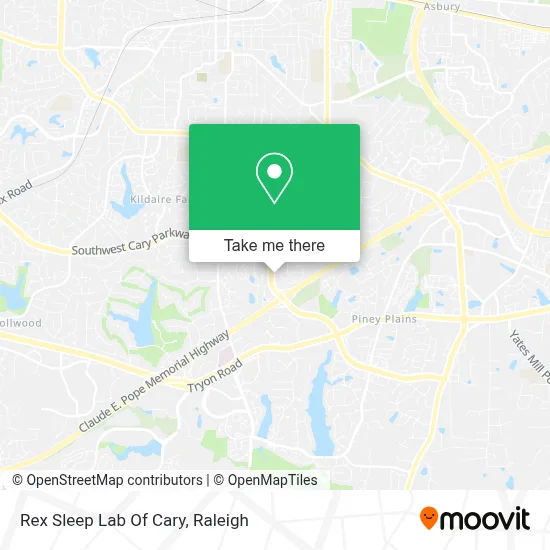 Rex Sleep Lab Of Cary map