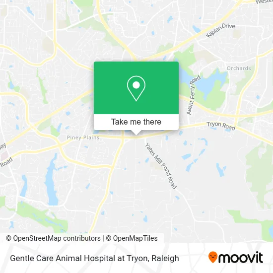 Gentle Care Animal Hospital at Tryon map