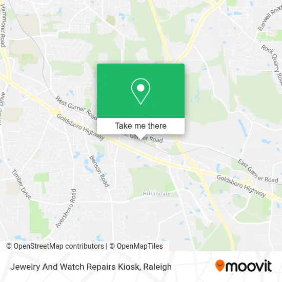 Jewelry And Watch Repairs Kiosk map