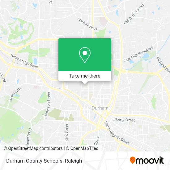Durham County Schools map