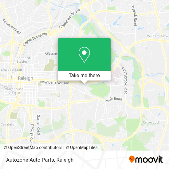 Autozone Auto Parts map