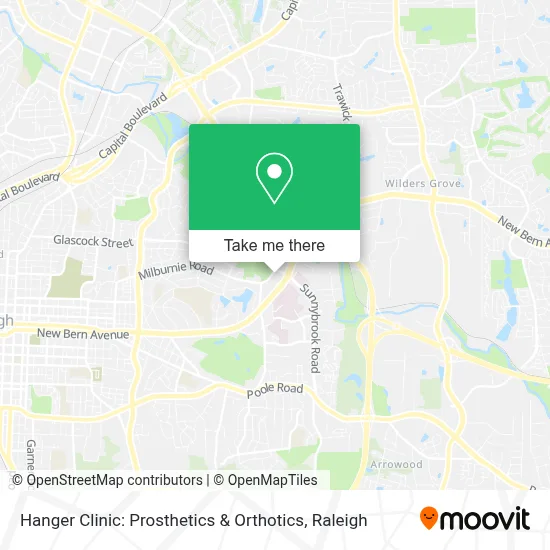 Hanger Clinic: Prosthetics & Orthotics map