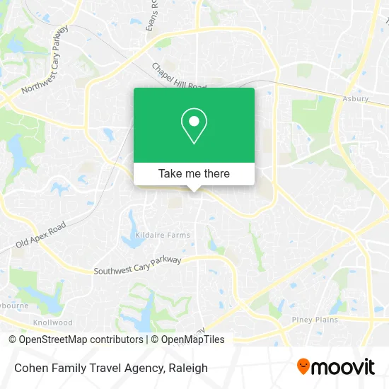 Cohen Family Travel Agency map