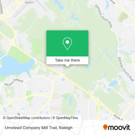 Umstead Company Mill Trail map